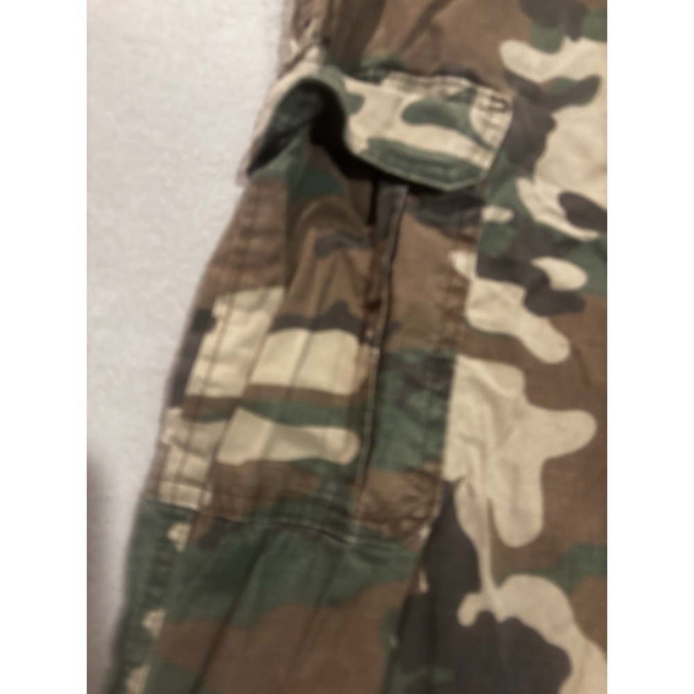 Men's Wrangler Authentics Mens 44x32.5 Relax Fit Stretch Cargo Pants Camo - Picture 5 of 10